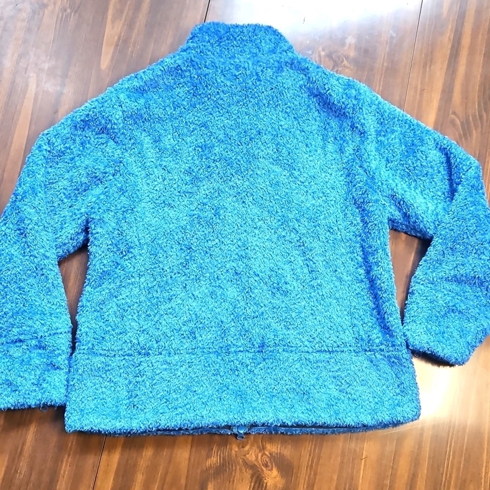 Woolrich Blue Fleece Zip-Up Jacket - Picture 6 of 14
